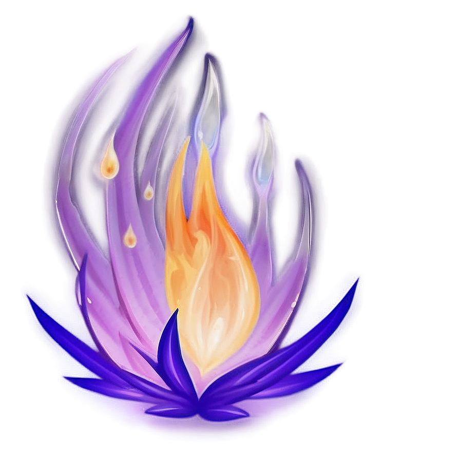 Soft Purple Fire Png 64 PNG image