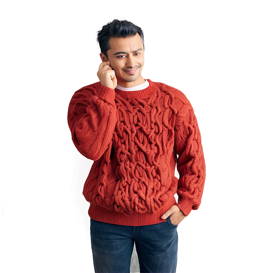 Soft Red Sweater Png Hdy PNG image