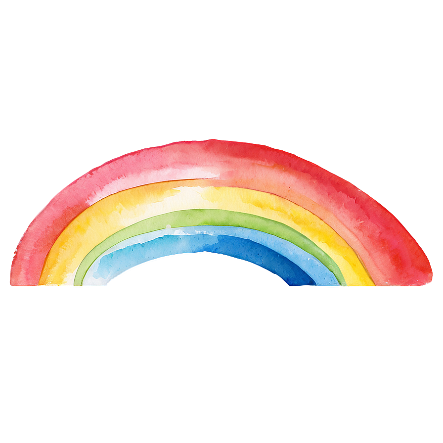 Soft Watercolor Rainbow Png 06272024 PNG image