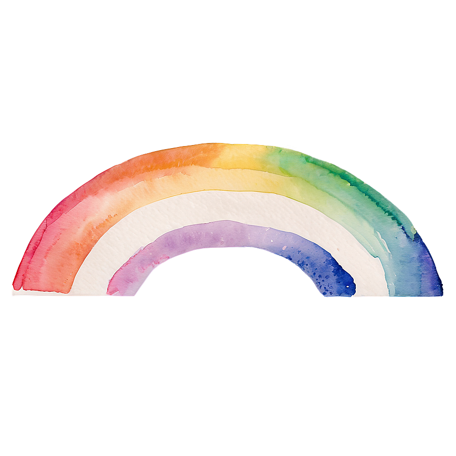 Soft Watercolor Rainbow Png 13 PNG image