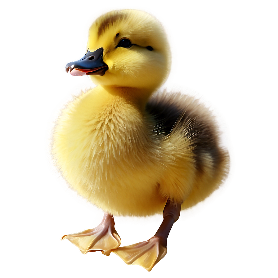 Soft Yellow Duckling Illustration Png Pfp PNG image