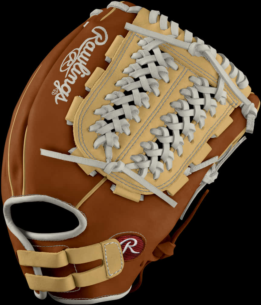 Softball_ Glove_ Closeup_ View PNG image