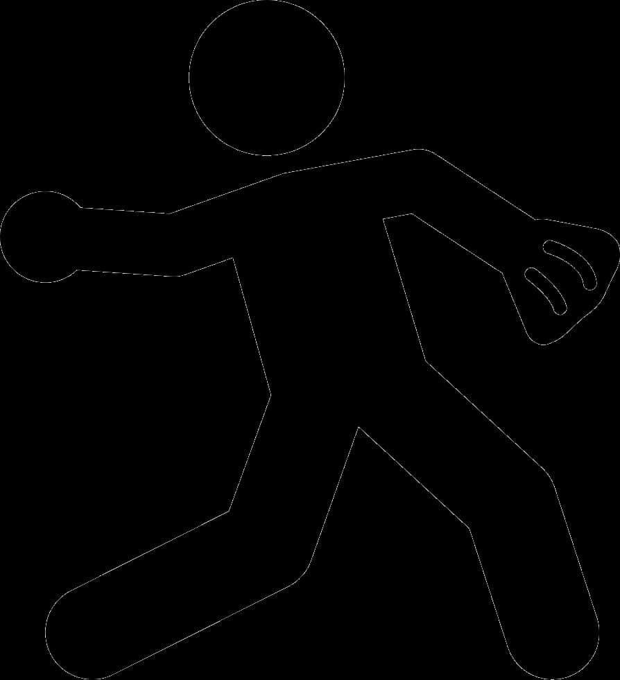 Softball Pitching Outline PNG image