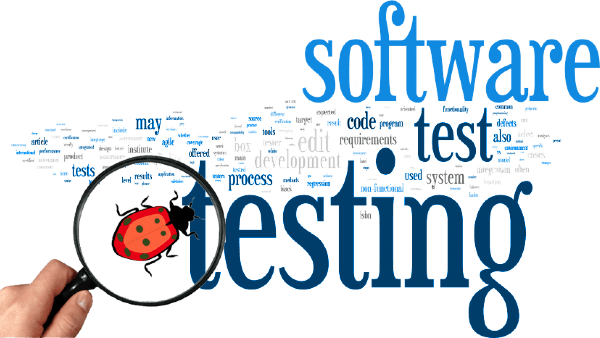 Software Testing Concept Word Cloud PNG image