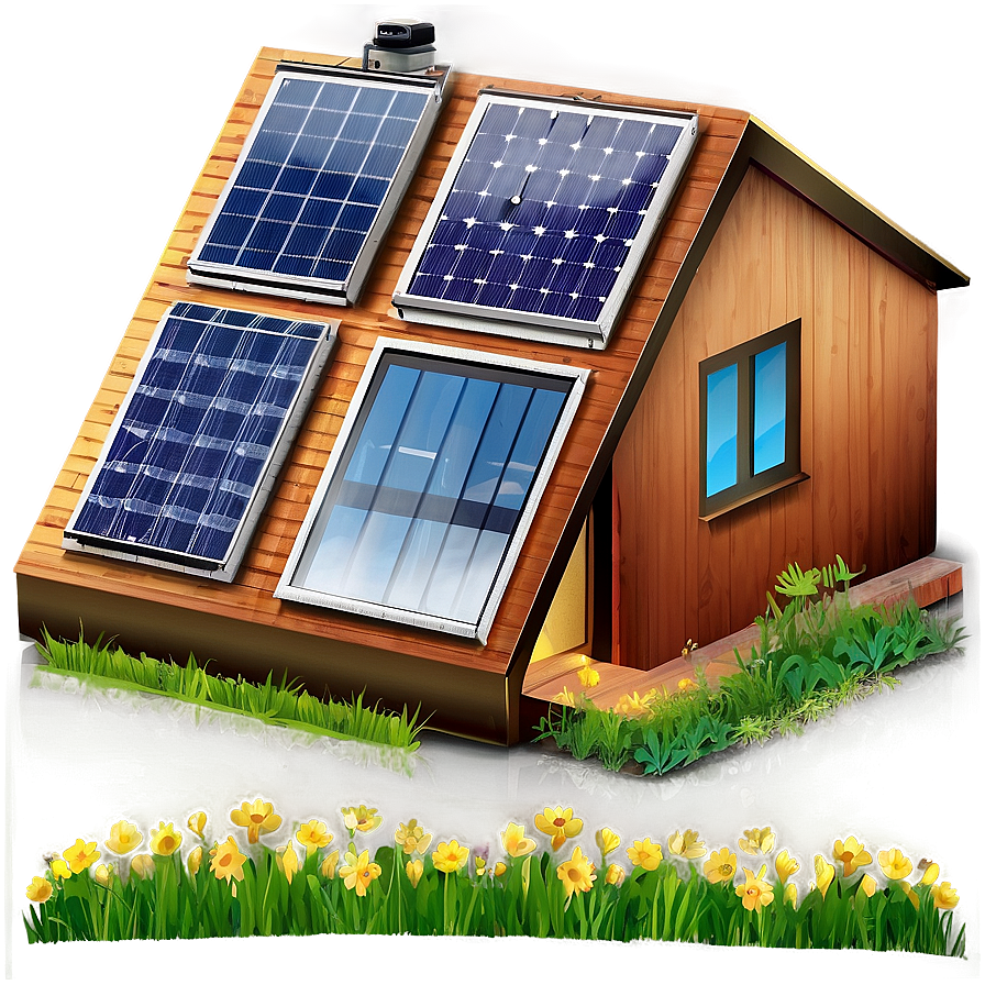 Solar Home Icon Png Yrj4 PNG image