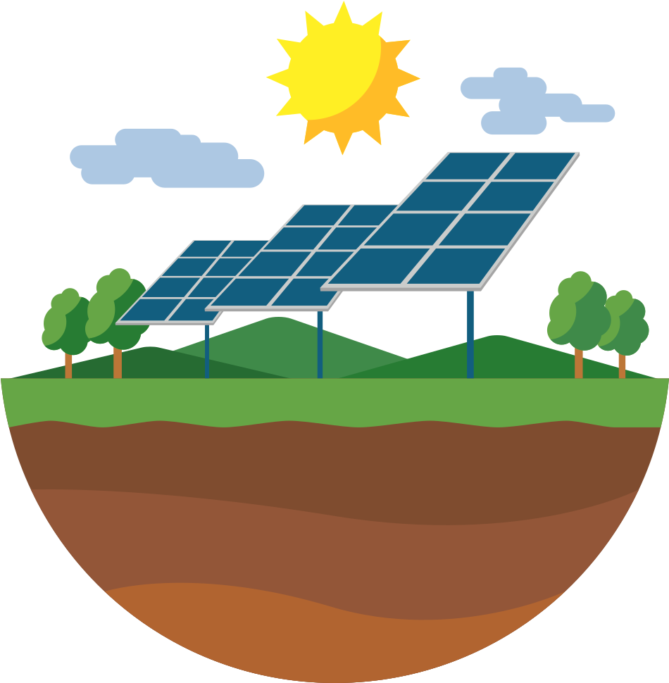 Solar Power Illustration PNG image