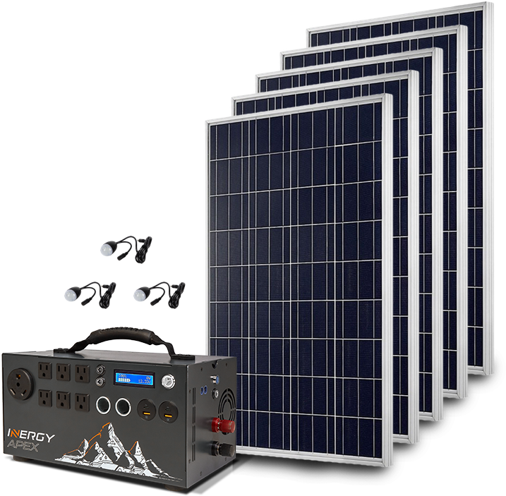 Solar Power System Components PNG image