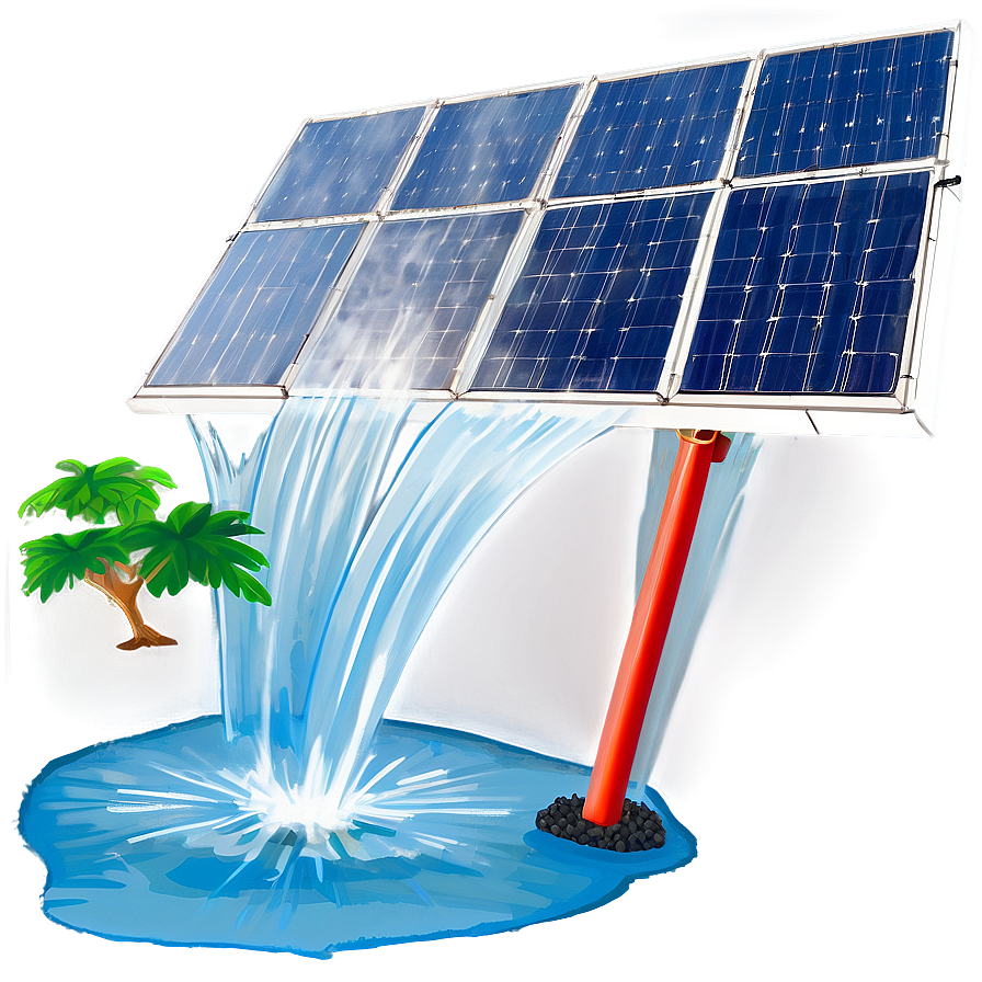 Solar Powered Water Pumps Png Bpx32 PNG image