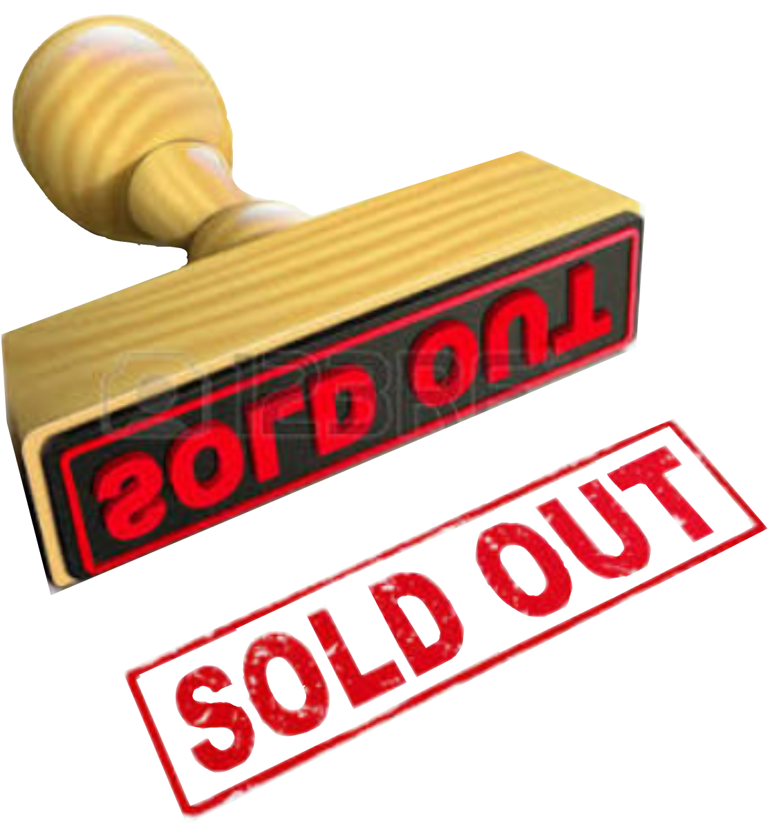 Sold Out Stampand Impression PNG image