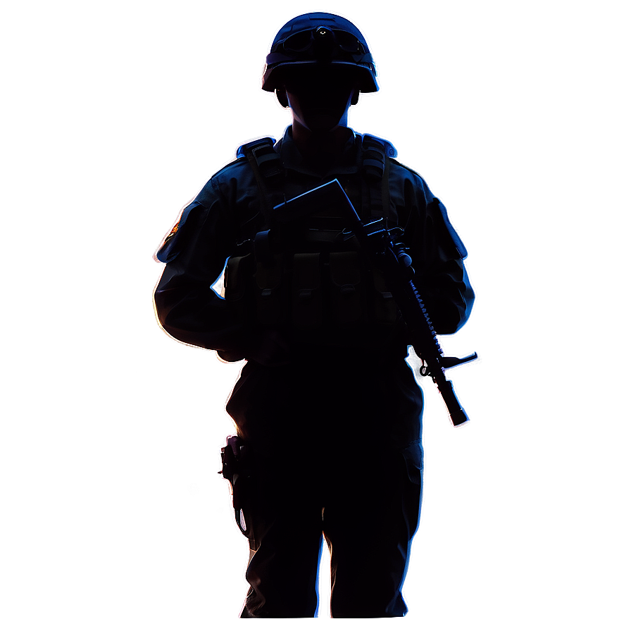 Soldier In Formation Silhouette Png Ofv61 PNG image