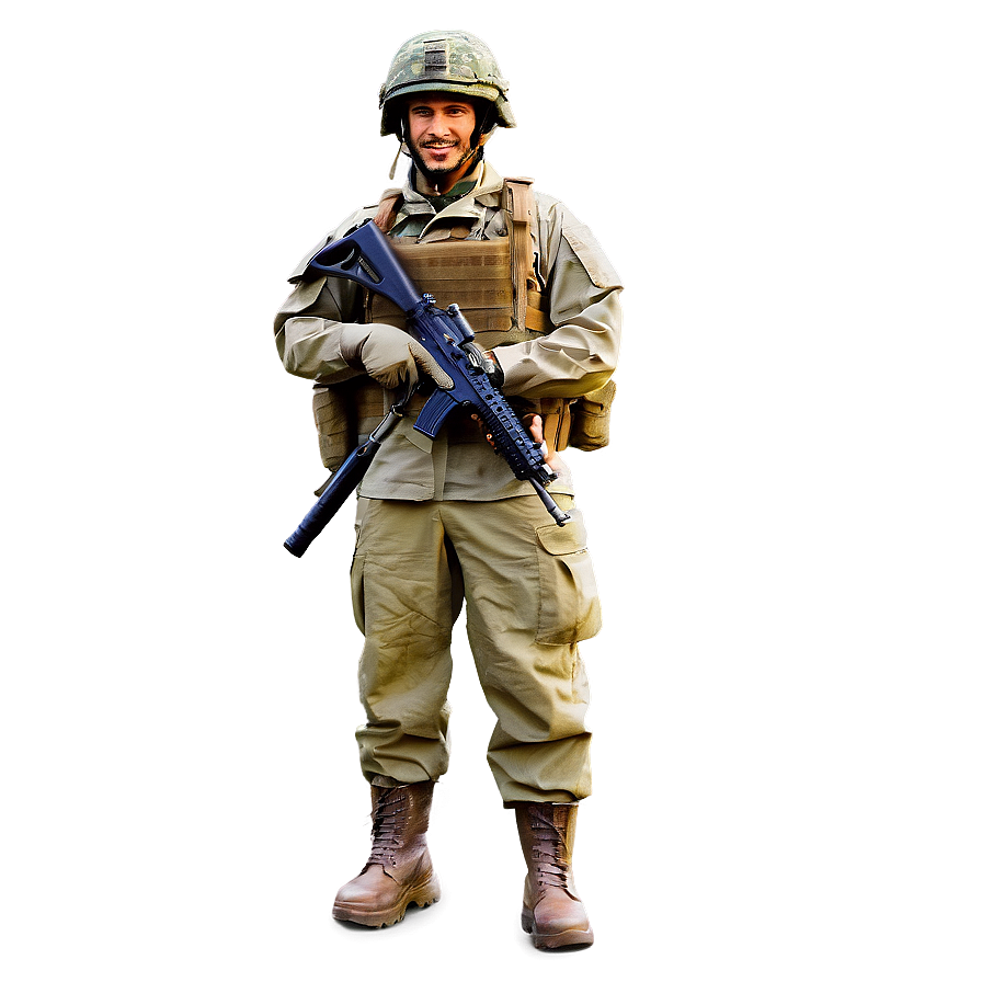 Soldier In Rain Gear Png Myr PNG image