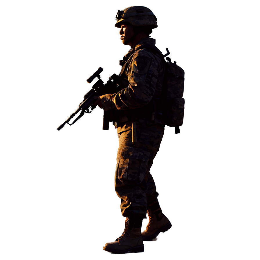 Soldier Marching Silhouette Png 20 PNG image