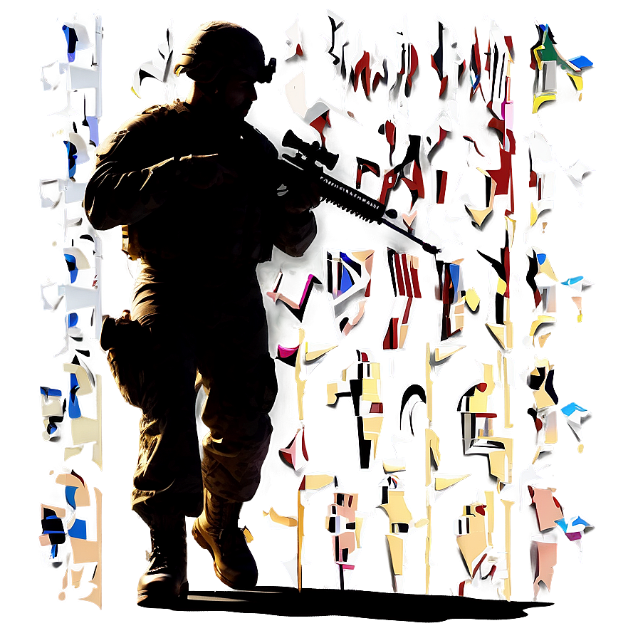 Soldier Silhouette A PNG image