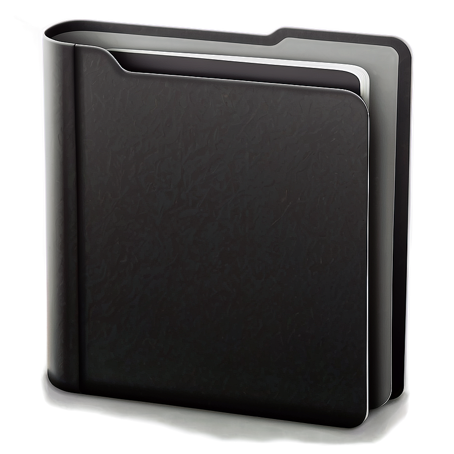 Solid Black Folder Icon Png 06212024 PNG image