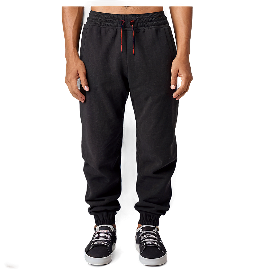 Solid Black Sweatpants Png Xrp81 PNG image