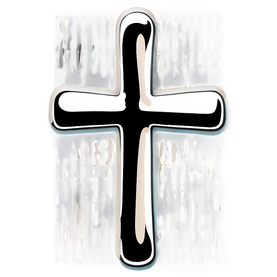 Solid Cross Outline Png 06122024 PNG image