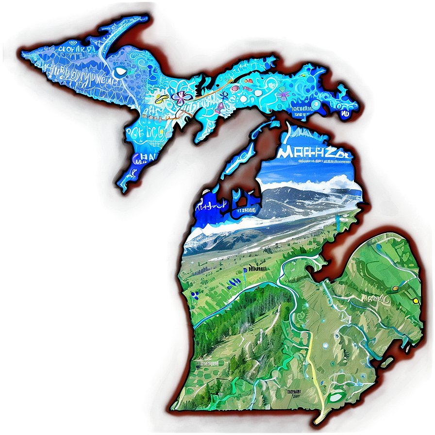 Solid Michigan Framework Png 06262024 PNG image