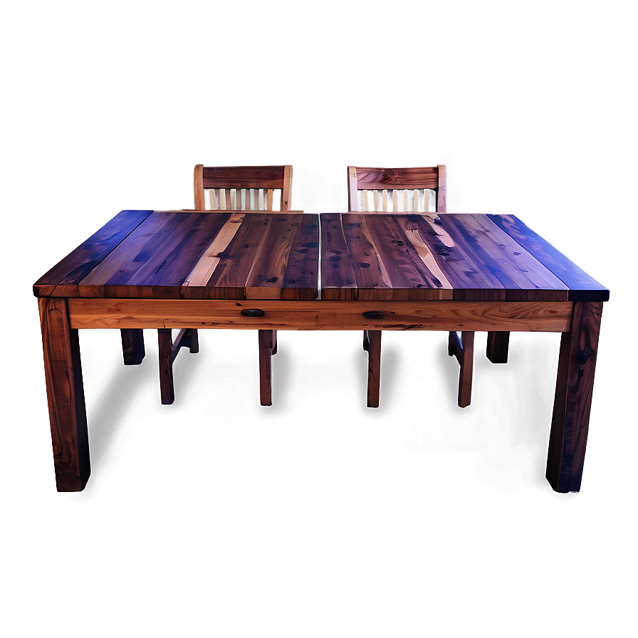 Solid Wood Dining Table Png 06122024 PNG image