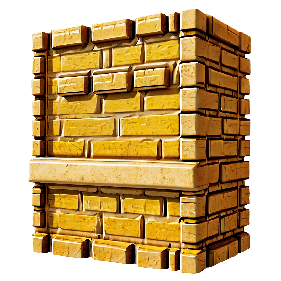 Solid Yellow Brick Wall Png Apv PNG image