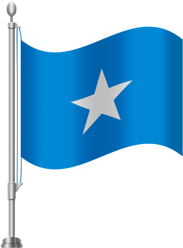 Somali Flag Waving PNG image