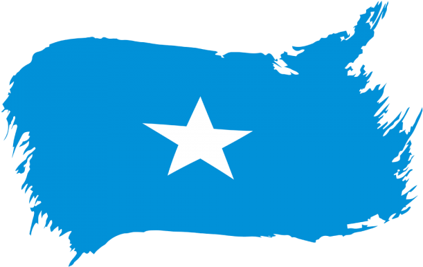 Somalia Flag Map PNG image