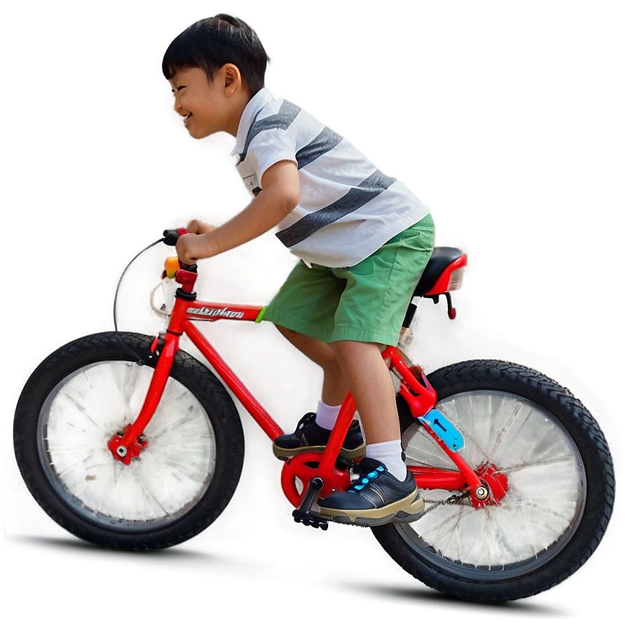 Son Riding Bicycle Png 06242024 PNG image