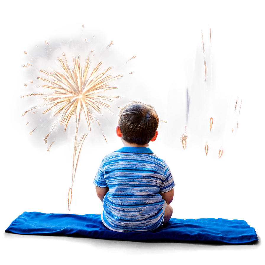 Son Watching Fireworks Png 25 PNG image