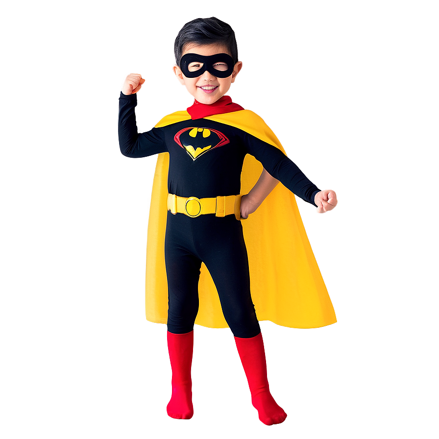 Son Wearing Superhero Costume Png 47 PNG image