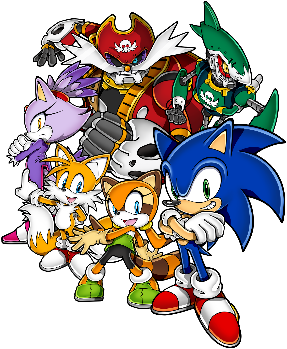 Sonic_and_ Friends_ Adventure_ Pose PNG image