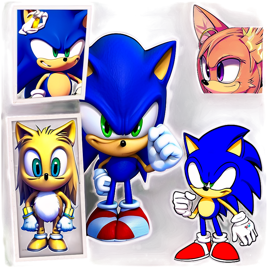 Sonic And Friends Group Png Ddk68 PNG image