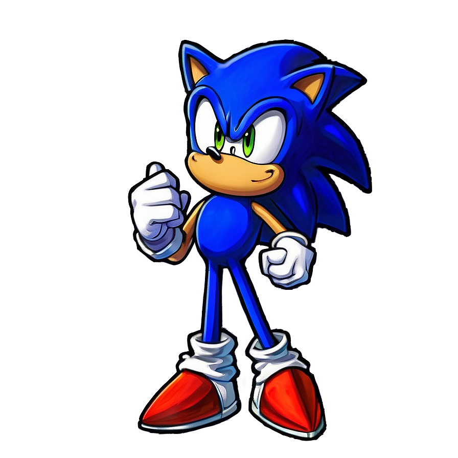 Sonic Battle Stance Png 18 PNG image