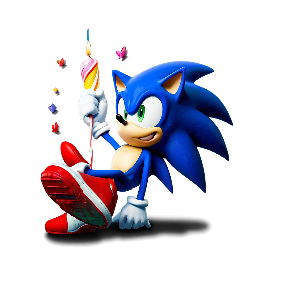 Sonic Birthday C PNG image