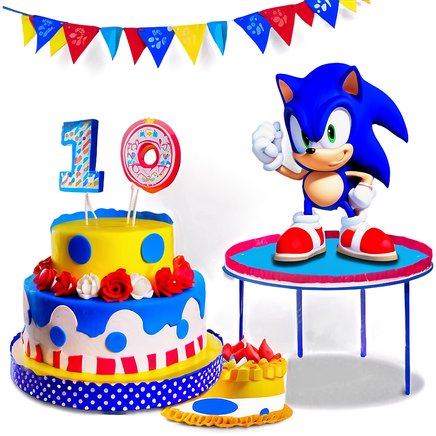 Sonic Birthday Party Set Up Png 42 PNG image