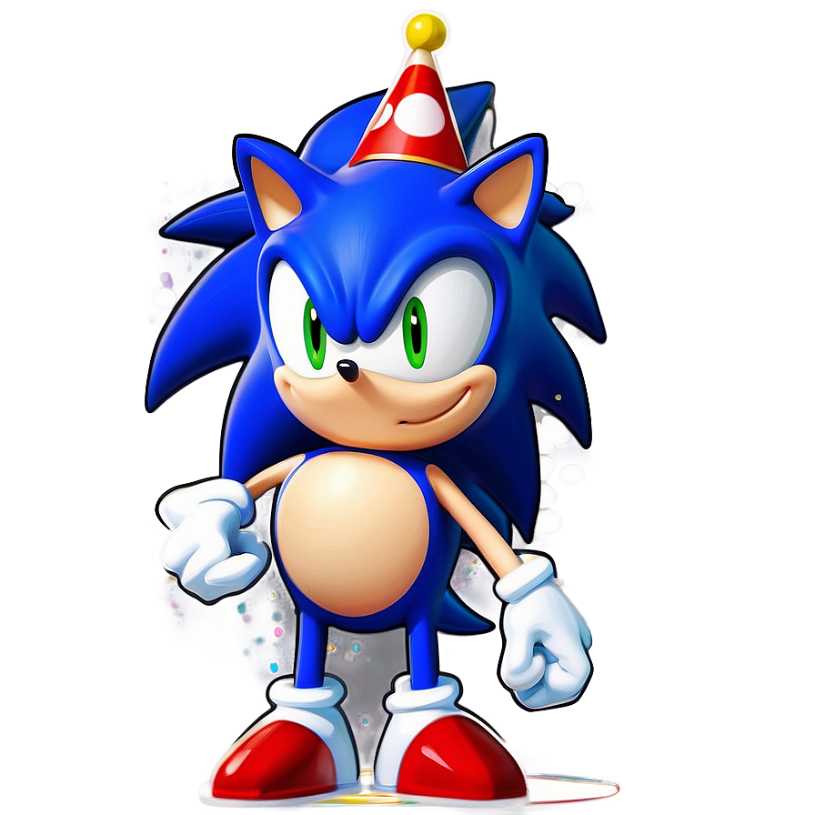 Sonic Birthday Scene Setter Png 06132024 PNG image