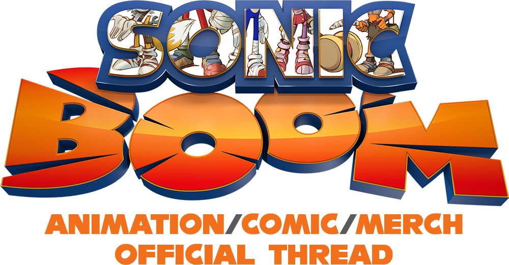 Sonic Boom Animation Comic Merch Thread PNG image