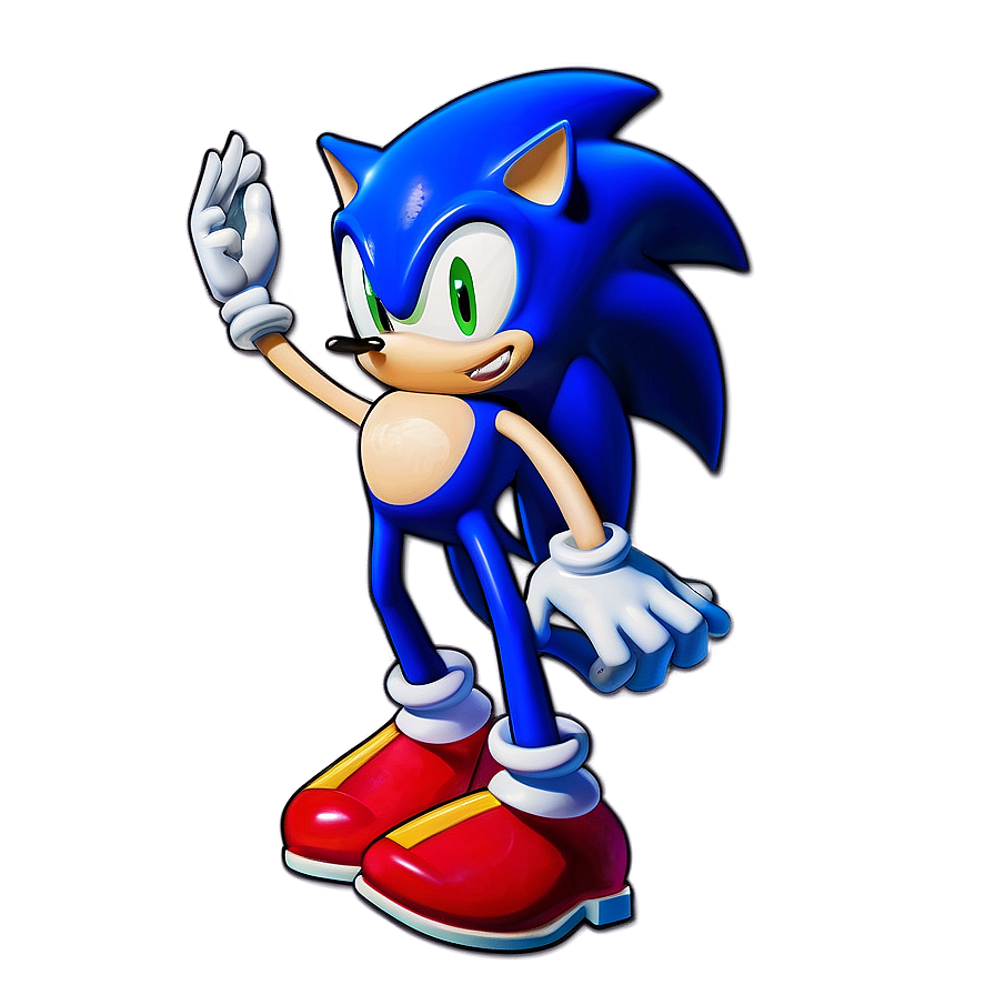 Sonic Guitar Playing Png 04292024 PNG image