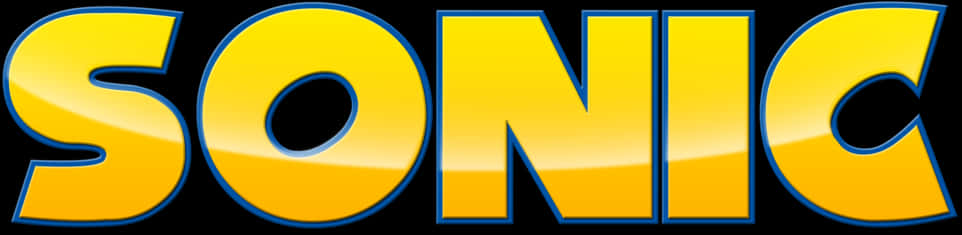 Sonic Logo Yellowand Blue PNG image