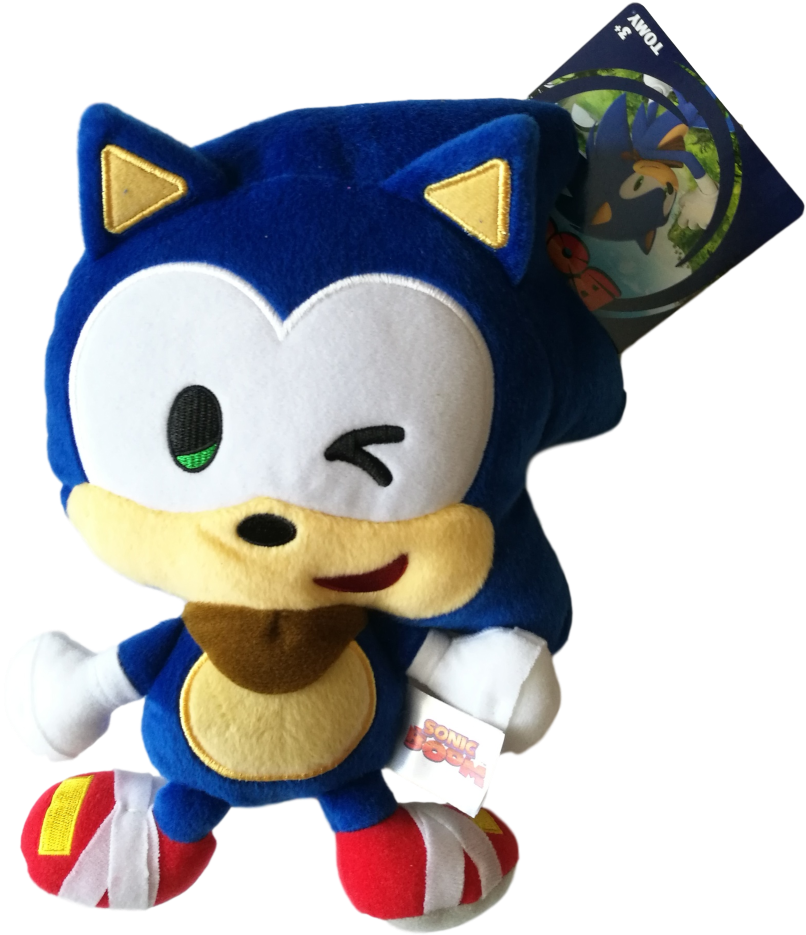 Sonic Plush Toy Winking PNG image