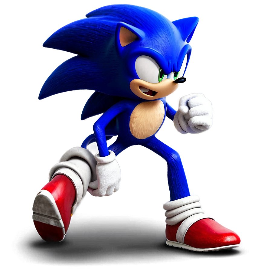 Sonic Running Pose Png Bja PNG image