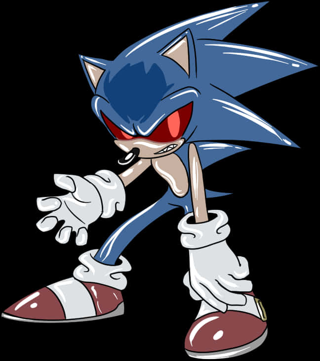 Sonic The Hedgehog Angry Pose PNG image