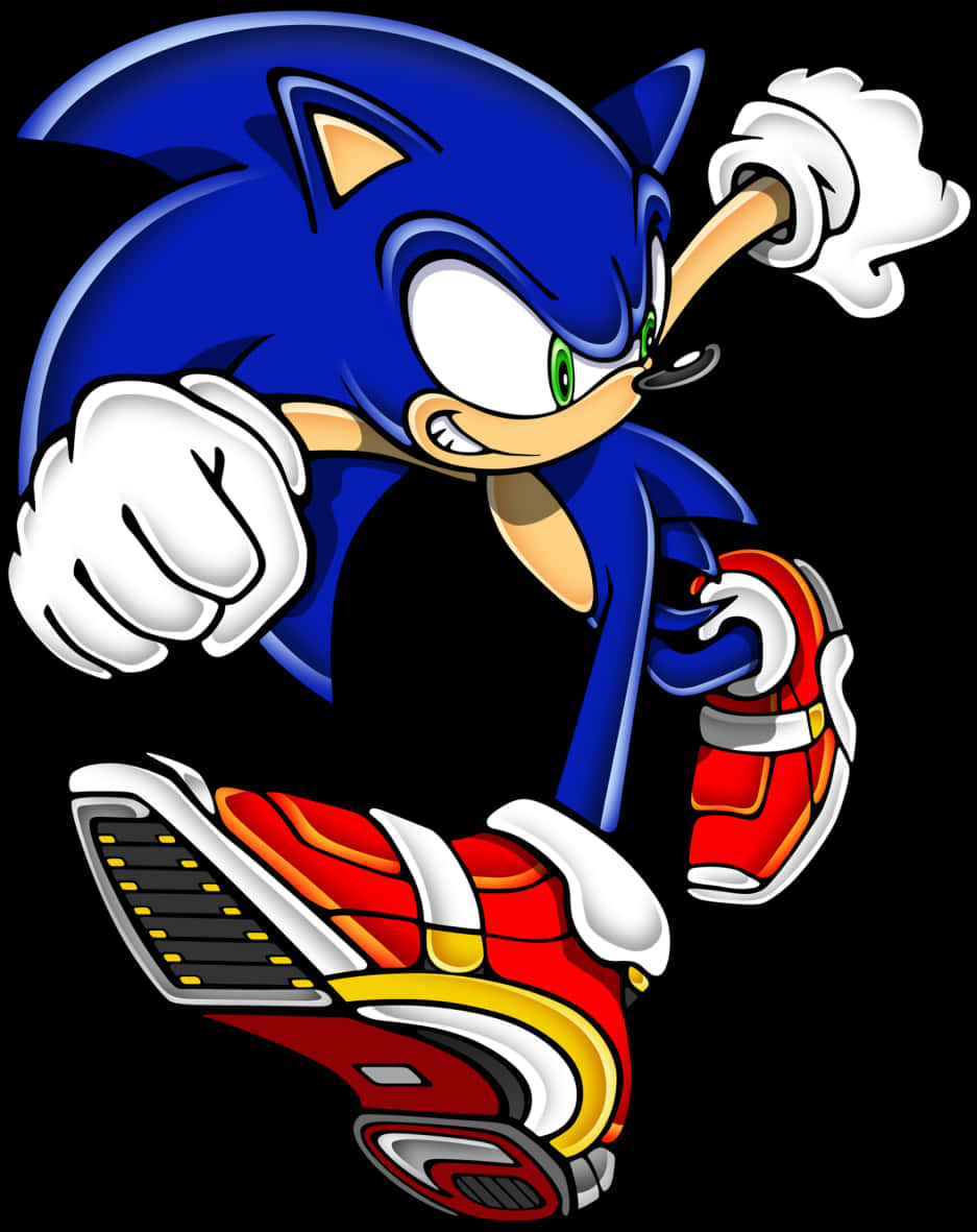 Sonic The Hedgehog Classic Pose PNG image