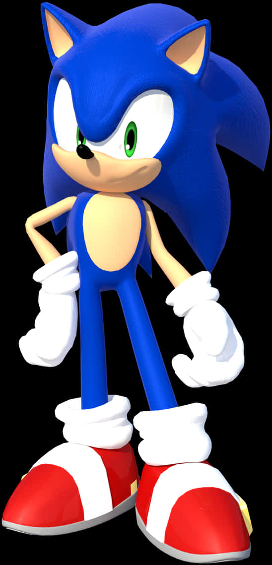 Sonic The Hedgehog Standing Pose PNG image