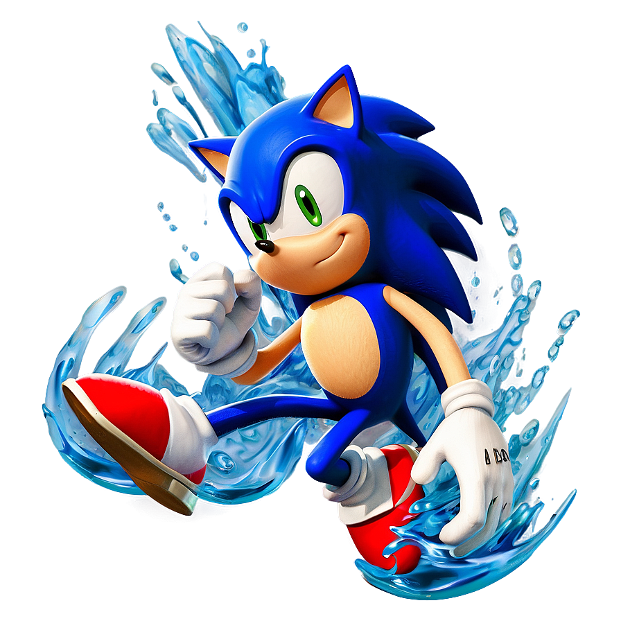 Sonic The Hedgehog Water Run Png 33 PNG image