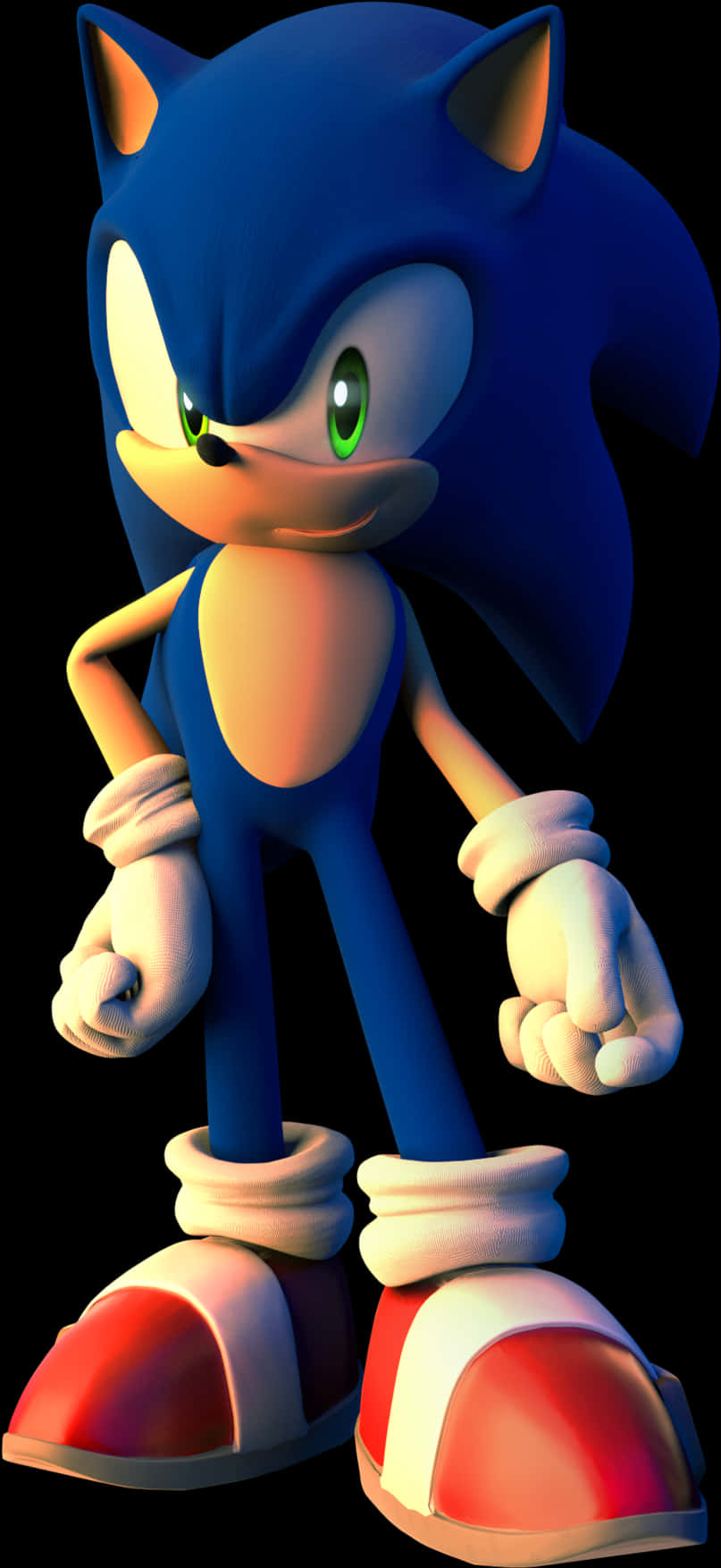Sonicthe Hedgehog Standing Pose PNG image