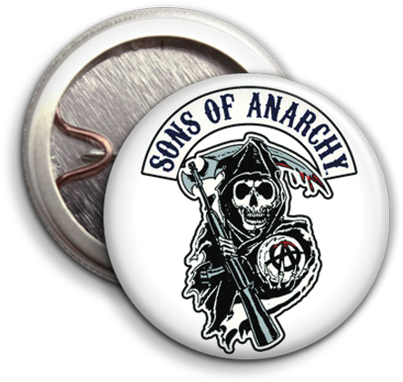 Sonsof Anarchy Button Badge PNG image