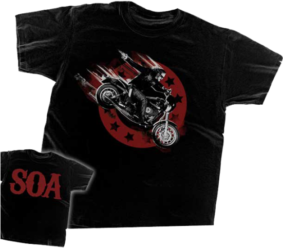 Sonsof Anarchy Motorcycle T Shirt Design PNG image