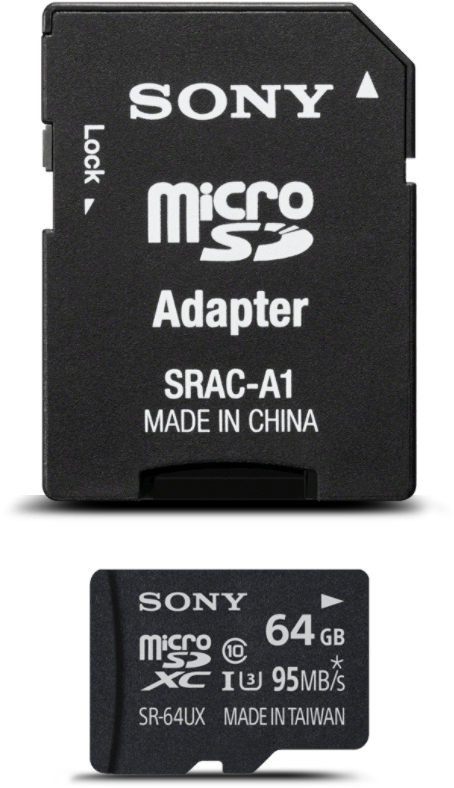 Sony Micro S D Cardand Adapter PNG image