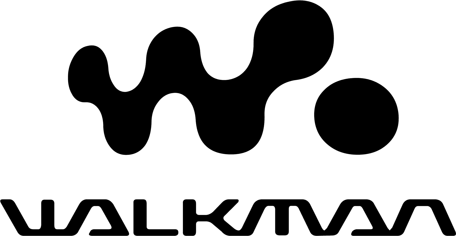 Sony Walkman Logo Black PNG image
