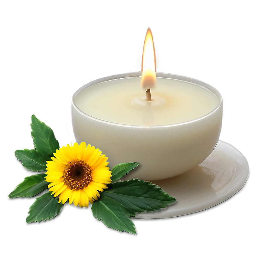 Soothing Chamomile Candle Png 72 PNG image