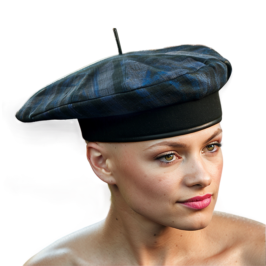 Sophisticated Beret Art Png 06122024 PNG image